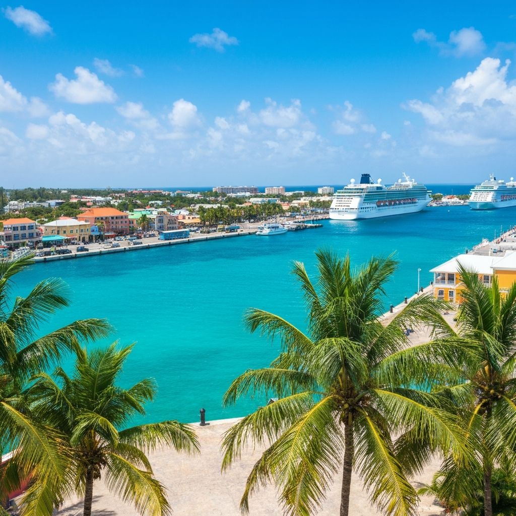 Tropical cruise port destination